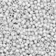 Miyuki kralen delica's 11/0 Opaque matte light smoke grey