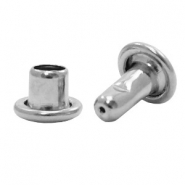 Onderdelen DQ metaal Snap Rivets Antiek zilver