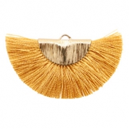 Kwastjes hanger Gold-honey brown