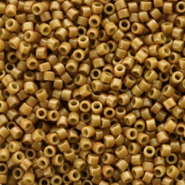 Miyuki kralen delica's 11/0 Duracoat opaque dyed toast yellow DB-2110