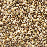 Miyuki kralen delica's 11/0 Opaque picasso yellow DB-2262