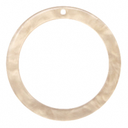 Resin hangers rond 35mm Light semolina beige