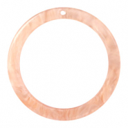 Resin hangers rond 35mm Peach pink