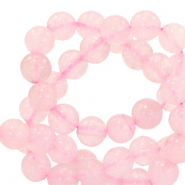 Natuursteen kralen kwarts 6mm Ice pink