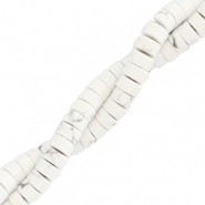 Natuursteen kralen disc 4mm Marble beige