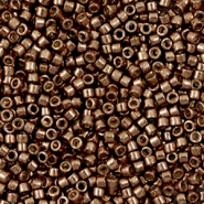 Miyuki kralen delica's 11/0 Duracoat galvanized dark mauve brown DB-1843