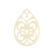 Resin hangers barok druppel Off white