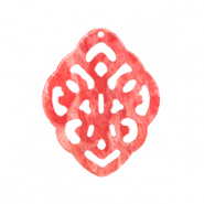 Resin hangers ruit barok Living coral pink