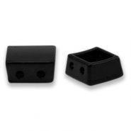 Tile beads square Black