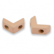 Tile beads arrow Dusty rose