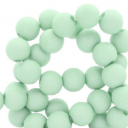 6 mm acryl kralen matt Soft turquoise green