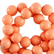 6 mm acryl kralen shiny Coral orange