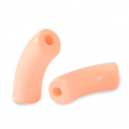 Acryl kralen tube Salmon pink