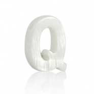 Schelp hangers specials letter Q White (natuurlijke kleur)