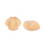 Acryl kralen schelp Transparent copper brown