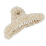 Haaraccessoires haarklem teddy Cream beige