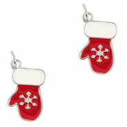 Brass TQ metaal bedels handschoen Silver