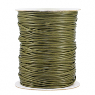 Macramé draad gevlochten 1.5mm Moss green