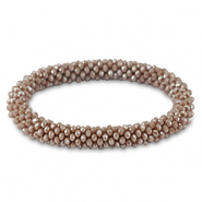 Top facet armband Mauve purple