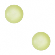 4 mm Soft cabochon "Birthstones" August Polaris SS16 shiny Lime green