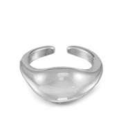 Roestvrij stalen (RVS) Stainless steel ringen druppel Silver