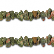 Chip stone kralen unakite Pink-green
