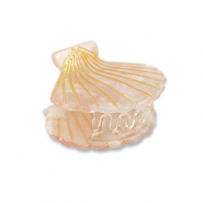 Haaraccessoires haarklem schelp Light pink-gold
