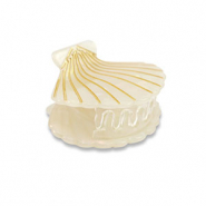 Haaraccessoires haarklem schelp White-gold