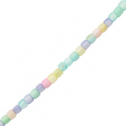 Schelp kralen tube Pastel multicolor