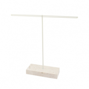 Sieraad display voor oorbellen Natural-off white