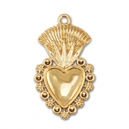 Bedels metaal hart Gold
