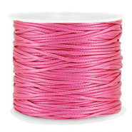 Macram&eacute; draad gevlochten 1mm Magenta pink