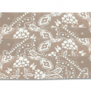 Bandana set van 4 Taupe brown-white