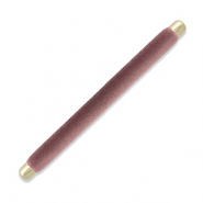 Sieraad display kussentje velvet voor ringen Mauve purple-gold