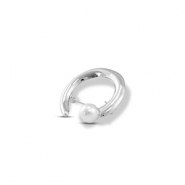 Broches met parel Silver-white