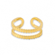 Roestvrij stalen (RVS) Stainless steel ringen Goud