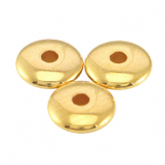 DQ metalen kralen disc 5x1.5mm Goud (nikkelvrij)