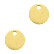 Bedels DQ metaal 8mm Goud (nikkelvrij)