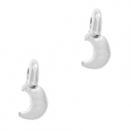 Bedels DQ metaal maan Antiek zilver (nikkelvrij)