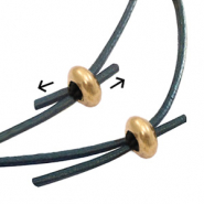 Smart bead stopper DQ metaal 8x4mm Antiek brons (nikkelvrij)