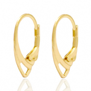 Onderdelen DQ metaal sluitbare oorhangers Goud (nikkelvrij)