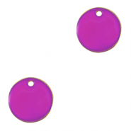 Bedels DQ metaal 10mm Goud-purple (nikkelvrij)