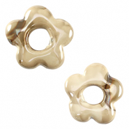 DQ Grieks keramiek kralen bloem Greige