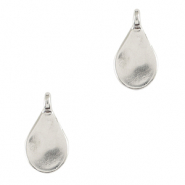 Bedels DQ metaal druppel Antiek zilver (nikkelvrij)