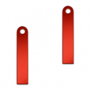 Statement hangers bar Metallic red