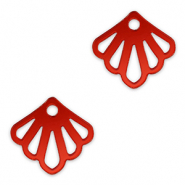 Statement hangers schelp Metallic red