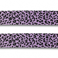 Bandana luipaard Purple-black