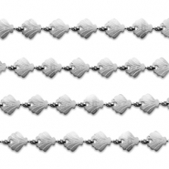 Roestvrij stalen (RVS) Stainless steel onderdelen jasseron schelp Silver