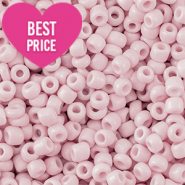 Glaskralen Rocailles 12/0 (2mm) Light pink