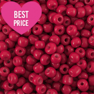 Glaskralen Rocailles 12/0 (2mm) Red